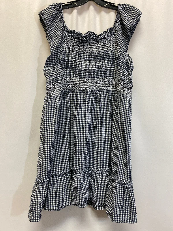 Navy Dress Casual Midi Terra & Sky, Size 3x Trendy Bodycon Midi Dress
