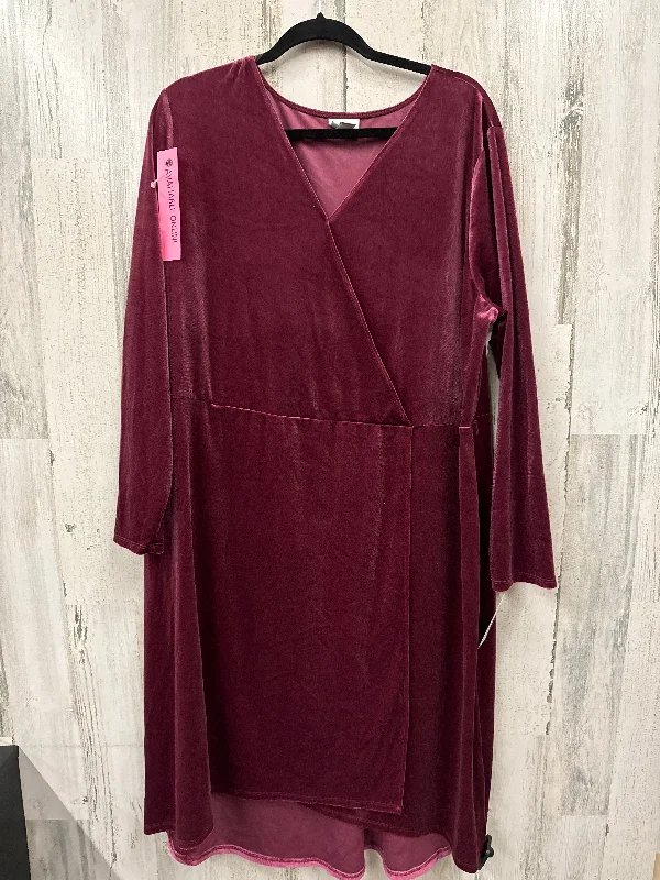 Pink Dress Casual Midi Ava & Viv, Size 2x Elegant Satin Slip Midi Dress