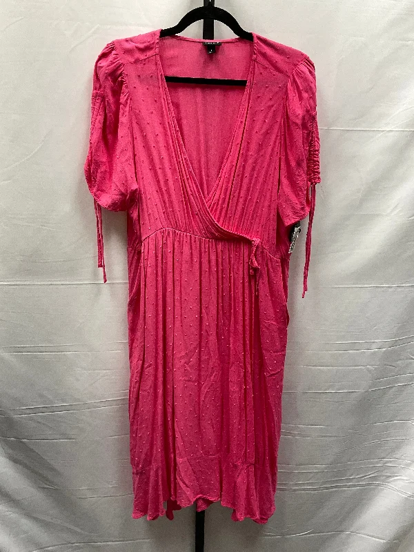 Pink Dress Casual Midi Torrid, Size 1x Comfortable Ribbed Midi Dress