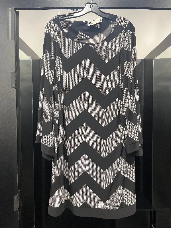 Polkadot Dress Casual Midi Emma And Michele, Size 3x Comfortable Stretch Midi Dress