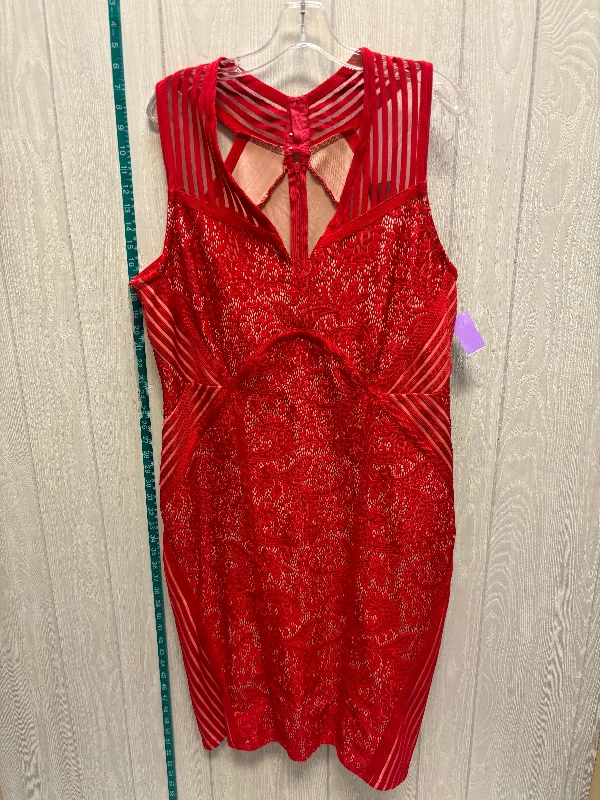Red Dress Party Midi Ashley Stewart, Size 1x Fashionable Polka Dot Midi Dress