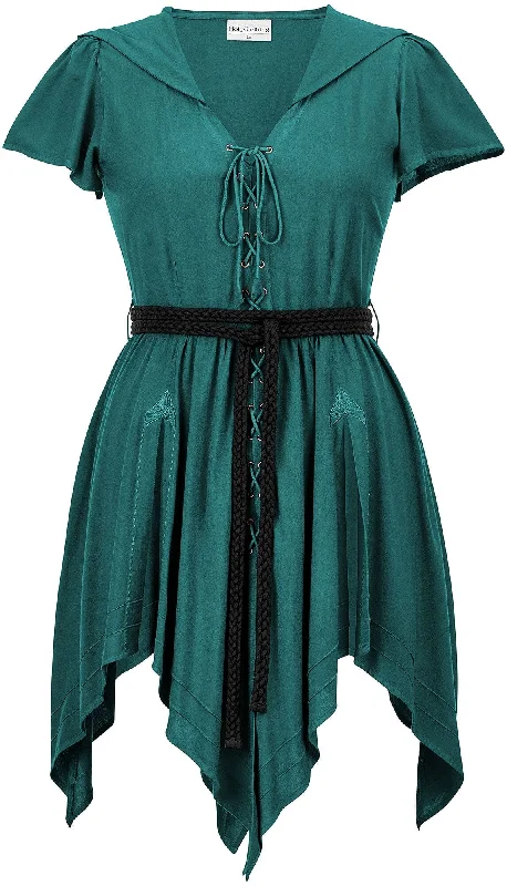Robyn Midi Overdress Limited Edition Sea Goddess Elegant Pleated Detail Midi Dress