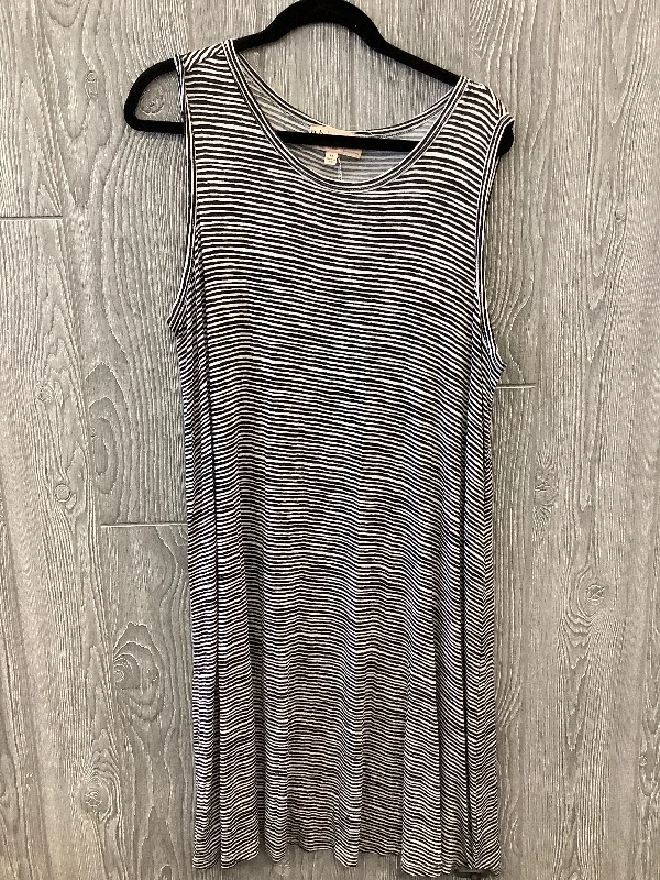 Striped Pattern Dress Casual Midi Philosophy, Size 1x Comfortable Empire Waist Midi Dress Striped Pattern Dress Casual Midi Philosophy, Size 1x Comfortable Empire Waist Midi Dress