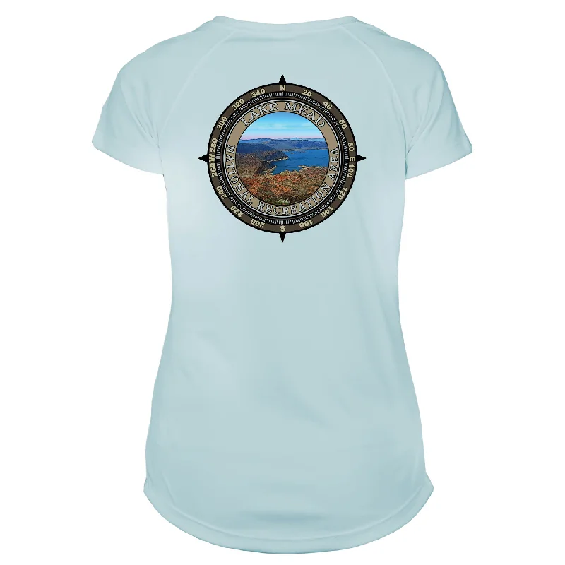 Retro Compass Lake Mead National Recreation Area Microfiber Short Sleeve Women's T-Shirt-- Machine Wash Dry Clean Hand Wash Retro Compass Lake Mead National Recreation Area Microfiber Short Sleeve Women's T-Shirt-- Machine Wash Dry Clean Hand Wash