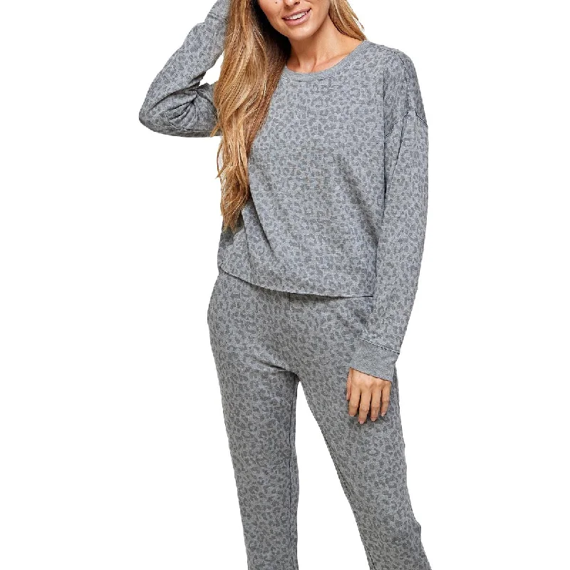 Thread & Supply Aliza Women's Soft Knit Loungwear Sweatshirt Hoodie with Reflective Safety Nightwear Thread & Supply Aliza Women's Soft Knit Loungwear Sweatshirt Hoodie with Reflective Safety Nightwear