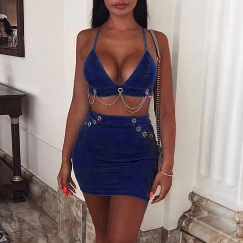 Summer Sexy Backless Sleeveless Lace Up Cross Bandage Deep V Neck Short Crop Top Camis Halter Chain Denim Bodycon Club Wear Mesh Canvas Denim Summer Sexy Backless Sleeveless Lace Up Cross Bandage Deep V Neck Short Crop Top Camis Halter Chain Denim Bodycon Club Wear Mesh Canvas Denim