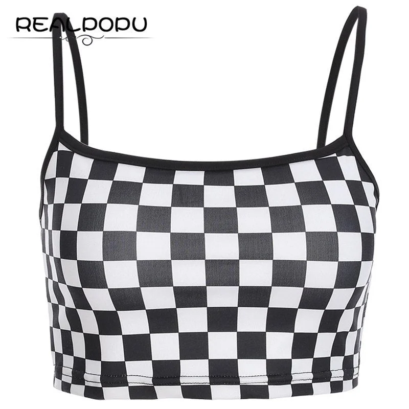 Realpopu Stretchy Knitted Checkerboard Straps Camisole Feminina Fitness Streetwear Bodycon Slim Crop Top Fashion Summer 2022 Rayon Velvet Corduroy Realpopu Stretchy Knitted Checkerboard Straps Camisole Feminina Fitness Streetwear Bodycon Slim Crop Top Fashion Summer 2022 Rayon Velvet Corduroy