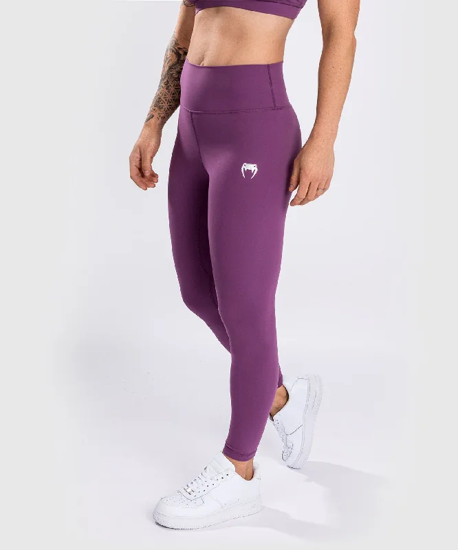 Venum Essential Lifestyle Leggings - Dusky Orchid/Brushed Silver Fashionable Ribbed Knit Leggings Venum Essential Lifestyle Leggings - Dusky Orchid/Brushed Silver Fashionable Ribbed Knit Leggings